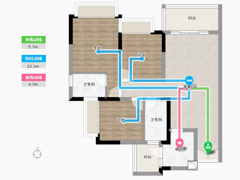 四川省-成都市-江湾府-82.47-户型库-动静线