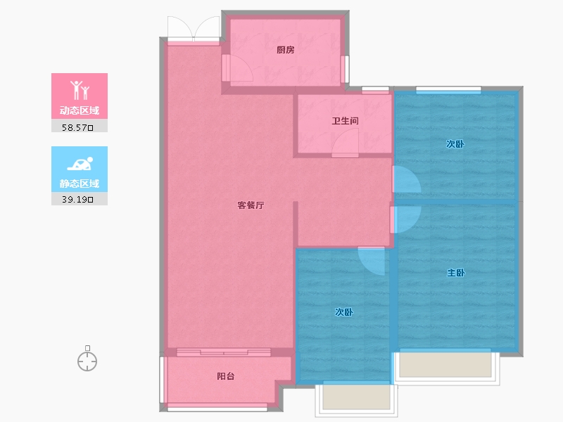 河南省-开封市-东方国际-88.89-户型库-动静分区