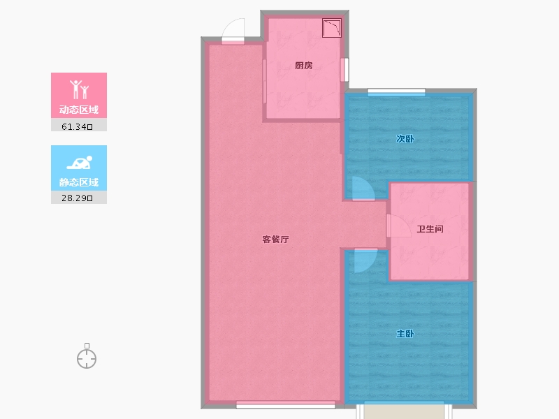 新疆维吾尔自治区-乌鲁木齐市-恒大旅游城-81.49-户型库-动静分区