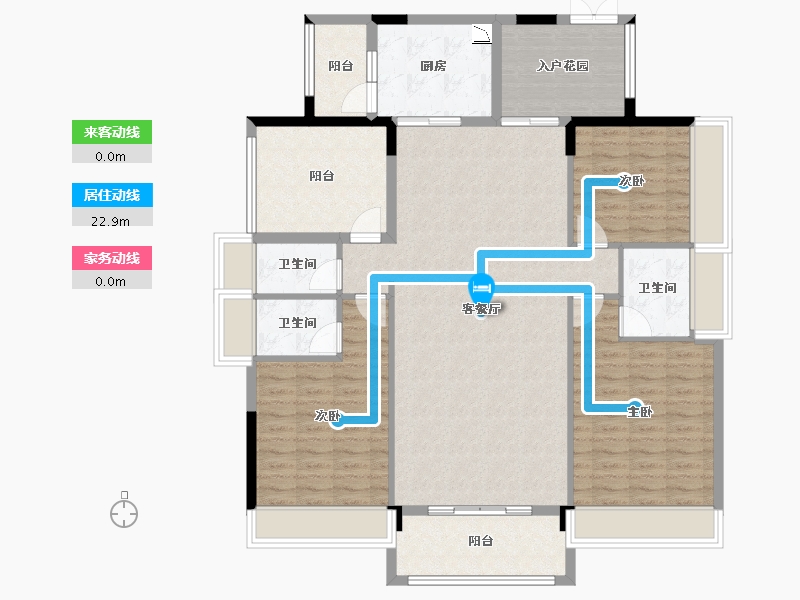 广西壮族自治区-梧州市-富城爱·琴海-133.01-户型库-动静线