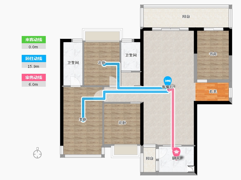 广西壮族自治区-南宁市-天健城天境-118.34-户型库-动静线