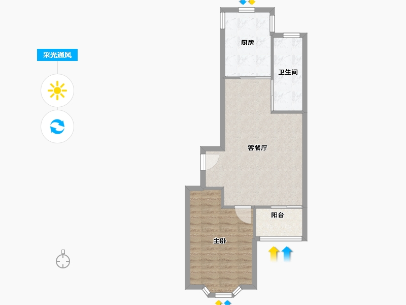 上海-上海市-和馨苑-60.00-户型库-采光通风