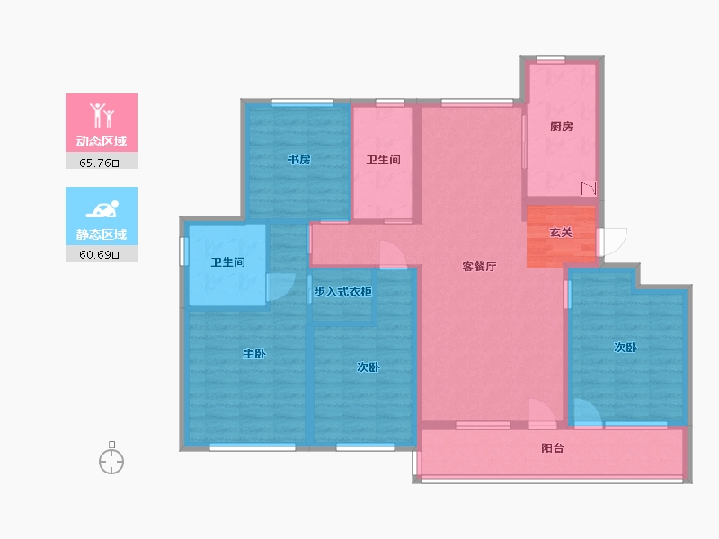 山东省-青岛市-融创・影都壹�-112.57-户型库-动静分区