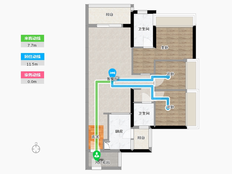 广东省-佛山市-顺德未来城-78.49-户型库-动静线