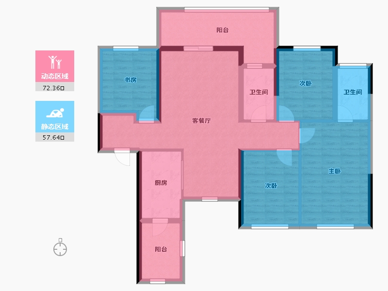 广西壮族自治区-玉林市-绿地城-116.00-户型库-动静分区