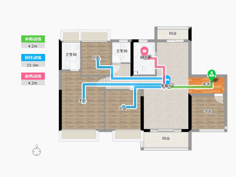 广东省-佛山市-保利�h府-103.27-户型库-动静线