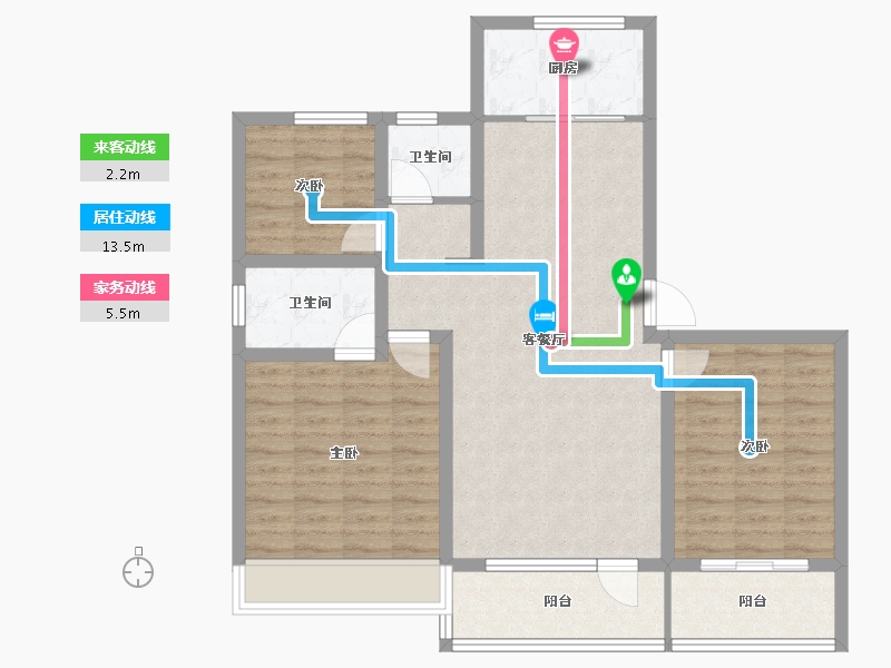 山东省-济宁市-红星1号-92.99-户型库-动静线