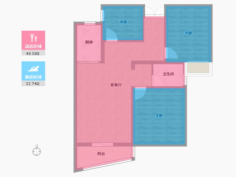 山西省-运城市-大运花园-72.51-户型库-动静分区