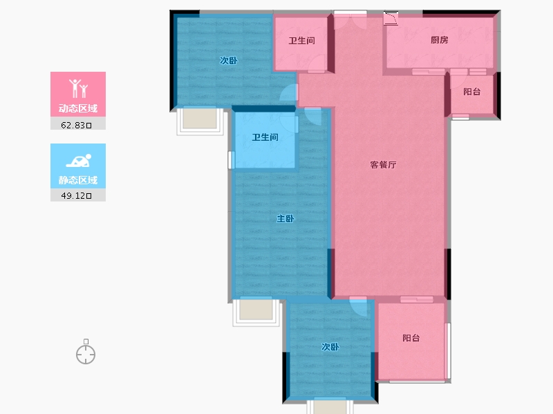 湖北省-宜昌市-天宸府-99.99-户型库-动静分区