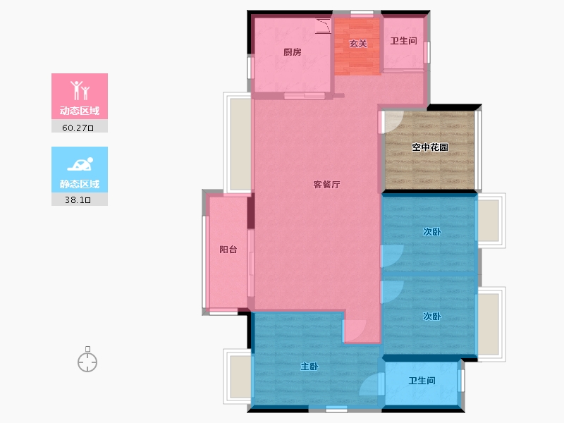 广东省-佛山市-万科金域世家-97.60-户型库-动静分区