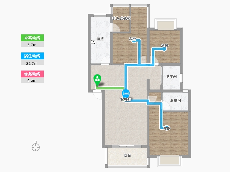 四川省-成都市-阳光华苑-96.59-户型库-动静线