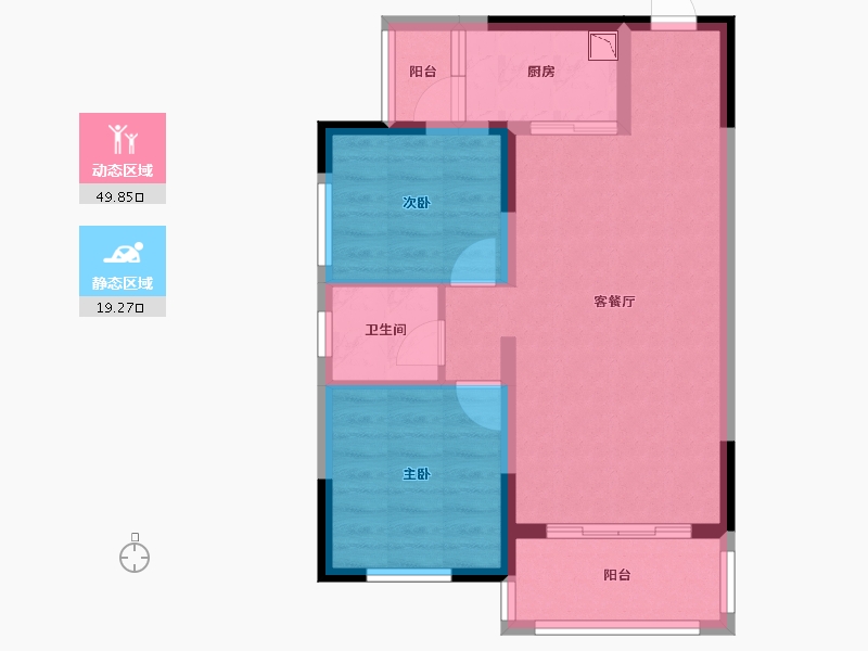 广西壮族自治区-贵港市-贵港西江领寓-61.23-户型库-动静分区