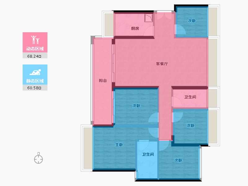 广东省-深圳市-麓园·云玺-115.28-户型库-动静分区