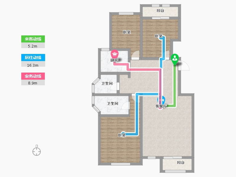 天津-天津市-基�I世�p-112.06-户型库-动静线