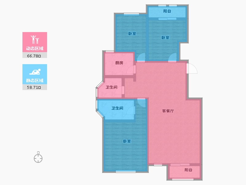 天津-天津市-基�I世�p-112.06-户型库-动静分区