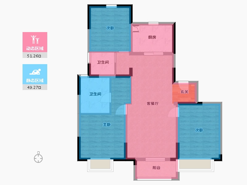 河南省-开封市-富力湾-89.39-户型库-动静分区