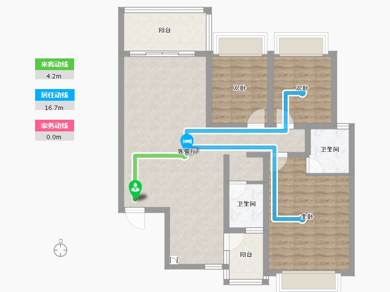 广西壮族自治区-河池市-外滩一号-92.53-户型库-动静线