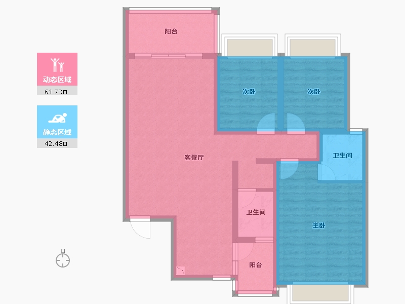 广西壮族自治区-河池市-外滩一号-92.53-户型库-动静分区