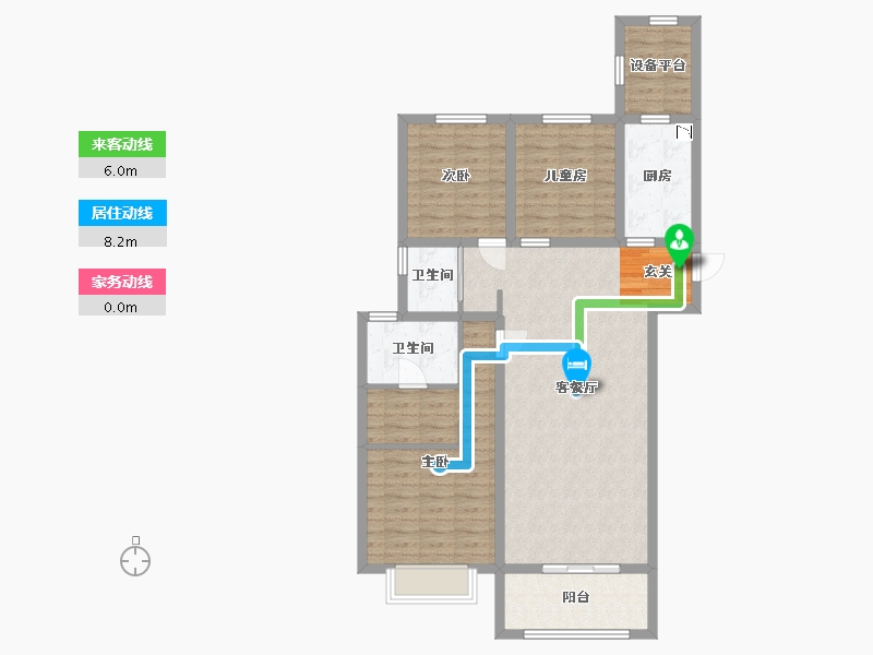 河北省-石家庄市-中冶德贤华府-99.81-户型库-动静线