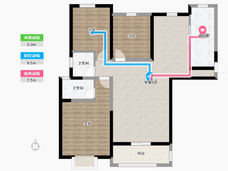 河南省-新乡市-忆通未来城-104.00-户型库-动静线