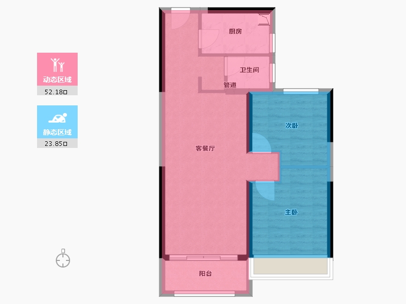 河南省-郑州市-亚星环翠居-68.00-户型库-动静分区