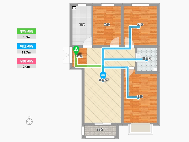 河北省-廊坊市-尚华城(廊坊)-75.72-户型库-动静线