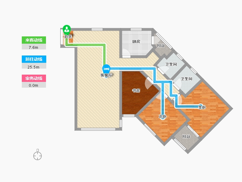 上海-上海市-中远两湾城-113.00-户型库-动静线