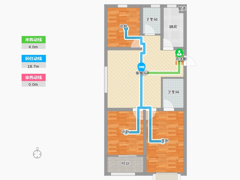 山东省-潍坊市-金隅园-78.33-户型库-动静线