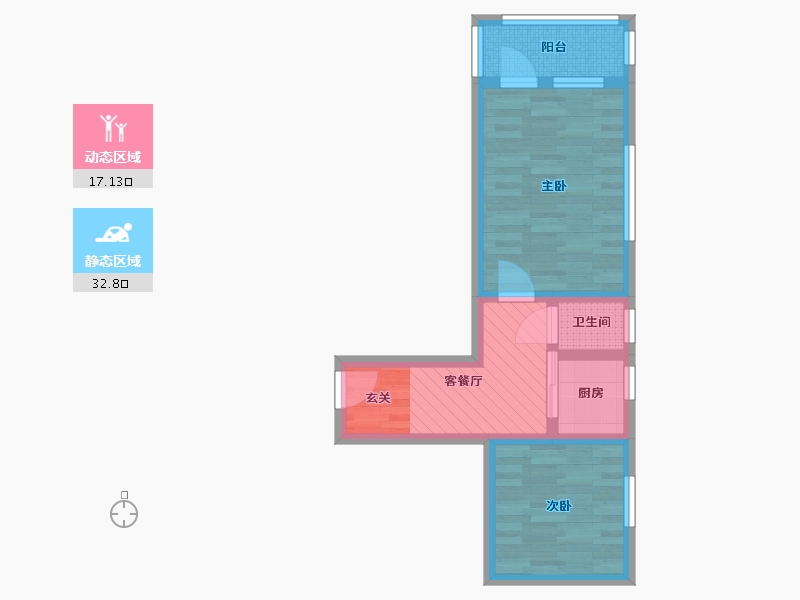 江苏省-南京市-回龙桥15号-41.92-户型库-动静分区