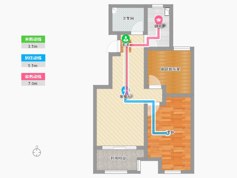 山东省-青岛市-天泰中心-57.78-户型库-动静线