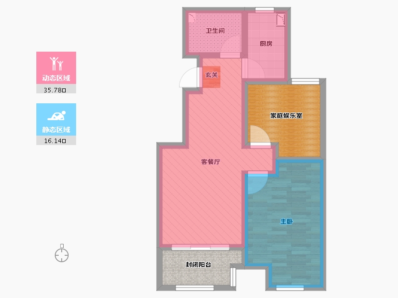 山东省-青岛市-天泰中心-57.78-户型库-动静分区