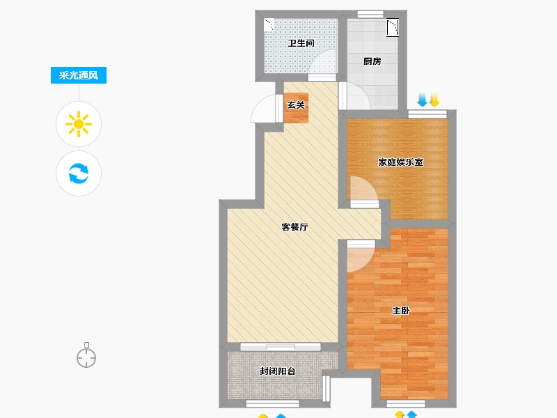 山东省-青岛市-天泰中心-57.78-户型库-采光通风