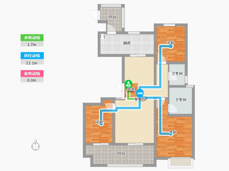 陕西省-铜川市-英伦小镇-102.62-户型库-动静线