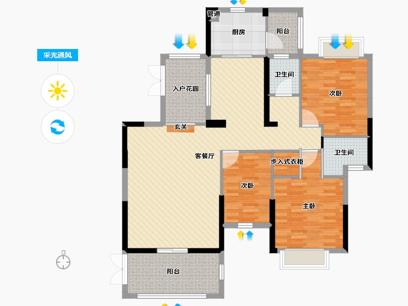 广东省-揭阳市-君和园-114.21-户型库-采光通风