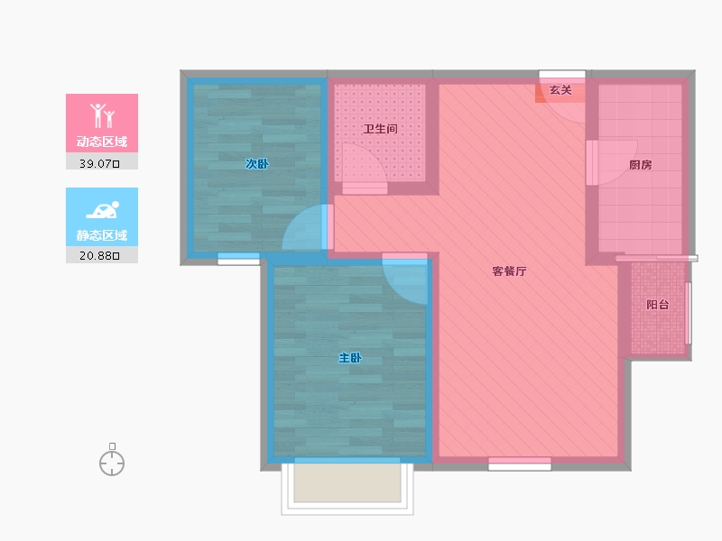 陕西省-西安市-富力城-北区-51.44-户型库-动静分区