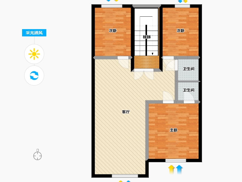 福建省-漳州市-自建房-92.90-户型库-采光通风