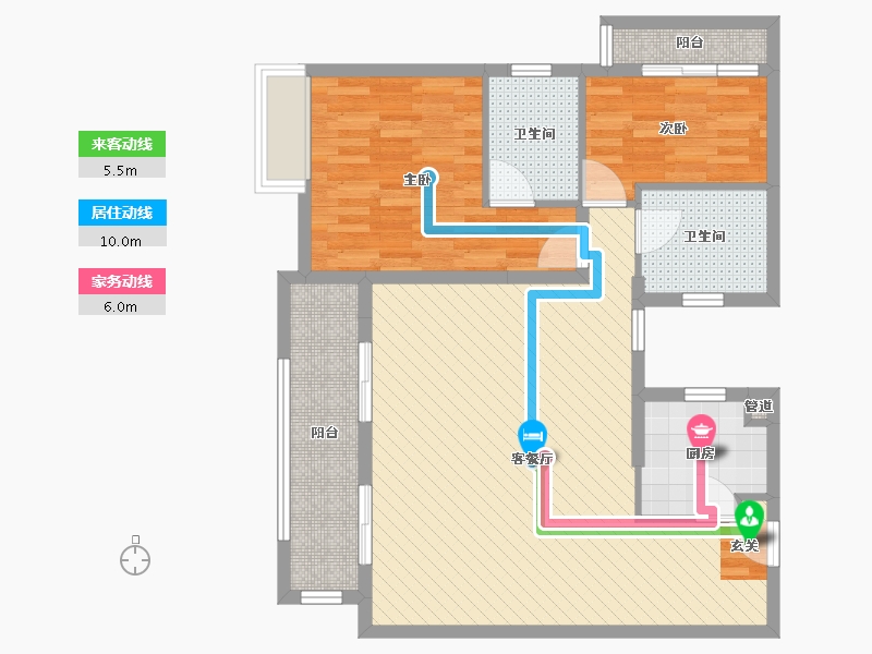 福建省-莆田市-保利城-85.60-户型库-动静线