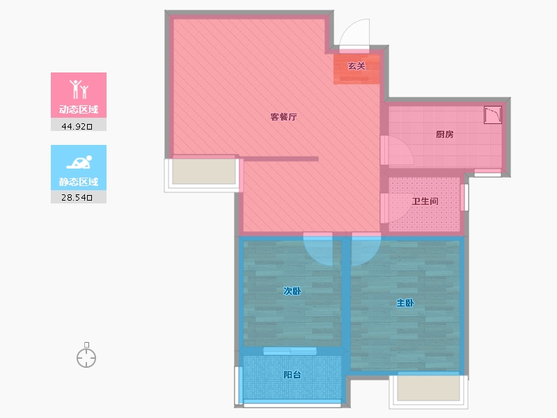 河南省-郑州市-新家园-63.80-户型库-动静分区