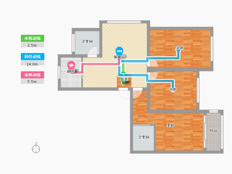 浙江省-台州市-云西小区-97.29-户型库-动静线