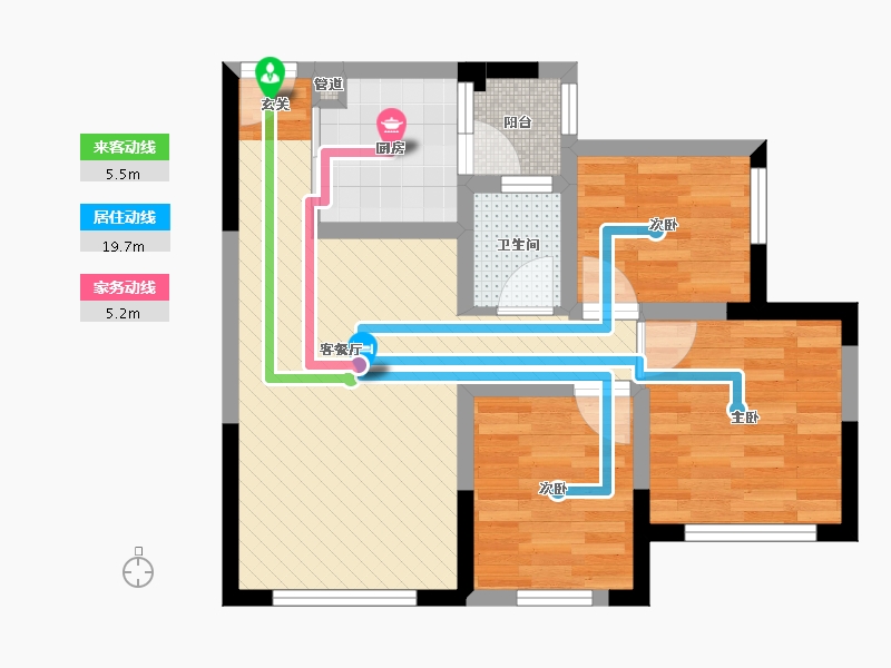 四川省-成都市-翔宇榜样-55.44-户型库-动静线