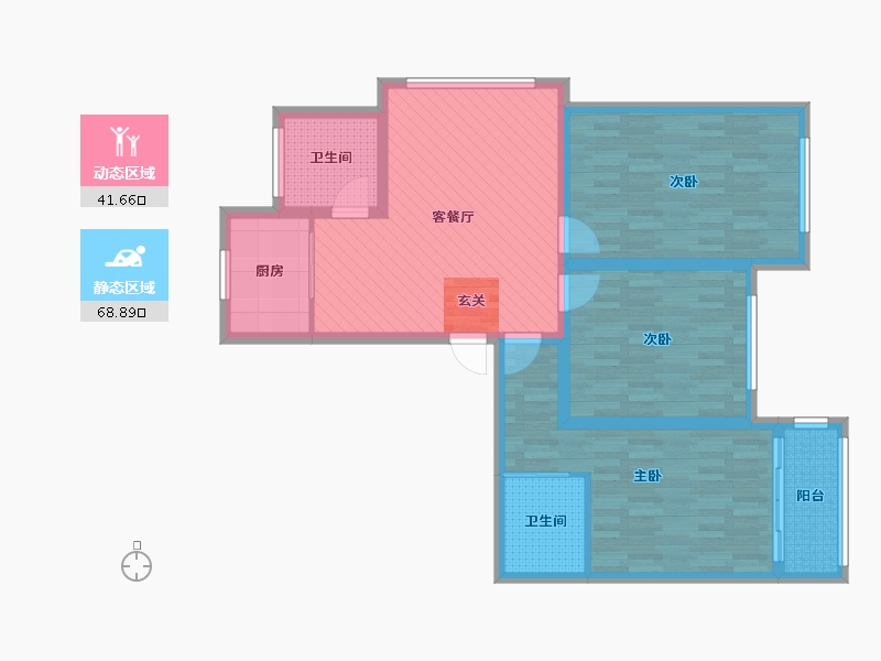 浙江省-台州市-云西小区-97.29-户型库-动静分区