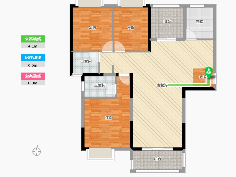 广西壮族自治区-南宁市-横县贵源城市新都-108.76-户型库-动静线