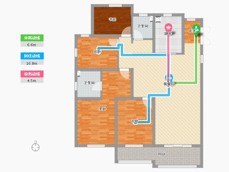 江苏省-无锡市-君悦.优湖美地-127.09-户型库-动静线