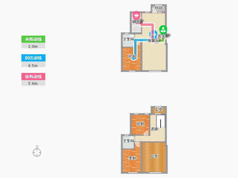 黑龙江省-大庆市-银河太阳城-124.86-户型库-动静线