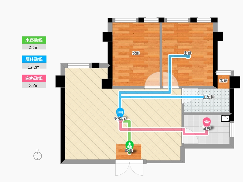 四川省-成都市-家天下-55.00-户型库-动静线