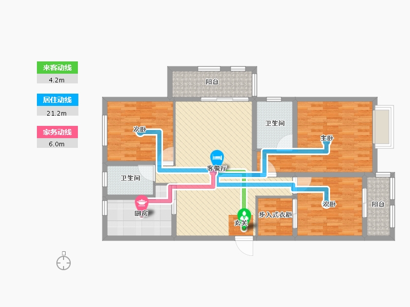 江苏省-苏州市-星光天地-98.56-户型库-动静线