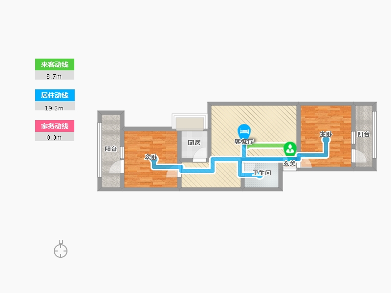 湖北省-武汉市-关西小区-21栋-67.20-户型库-动静线