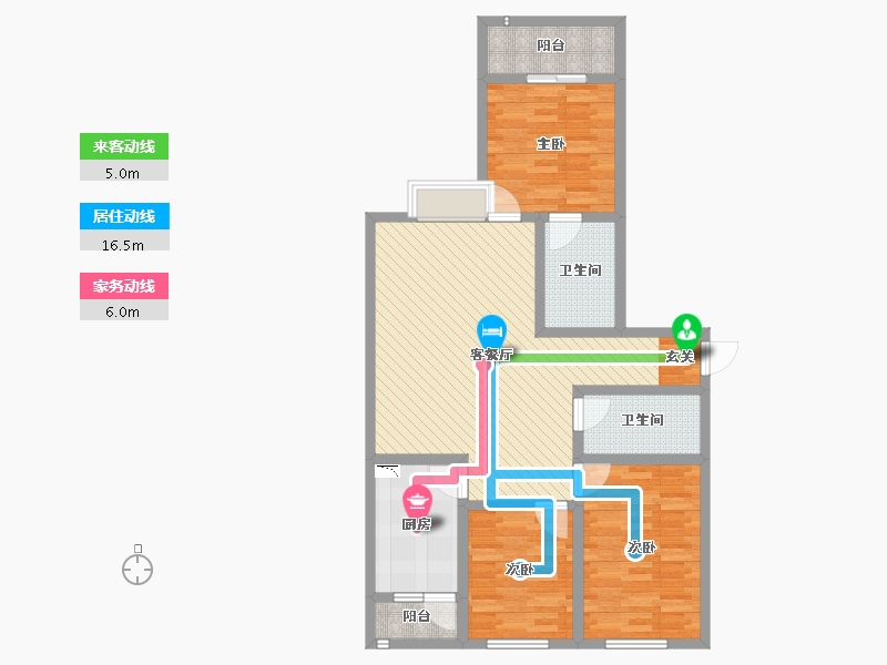 山西省-太原市-五龙湾府东天地-93.73-户型库-动静线