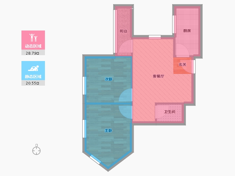 北京-北京市-定慧东里-10号楼-43.12-户型库-动静分区