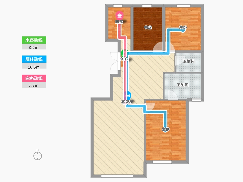 内蒙古自治区-通辽市-金园秀水-98.59-户型库-动静线